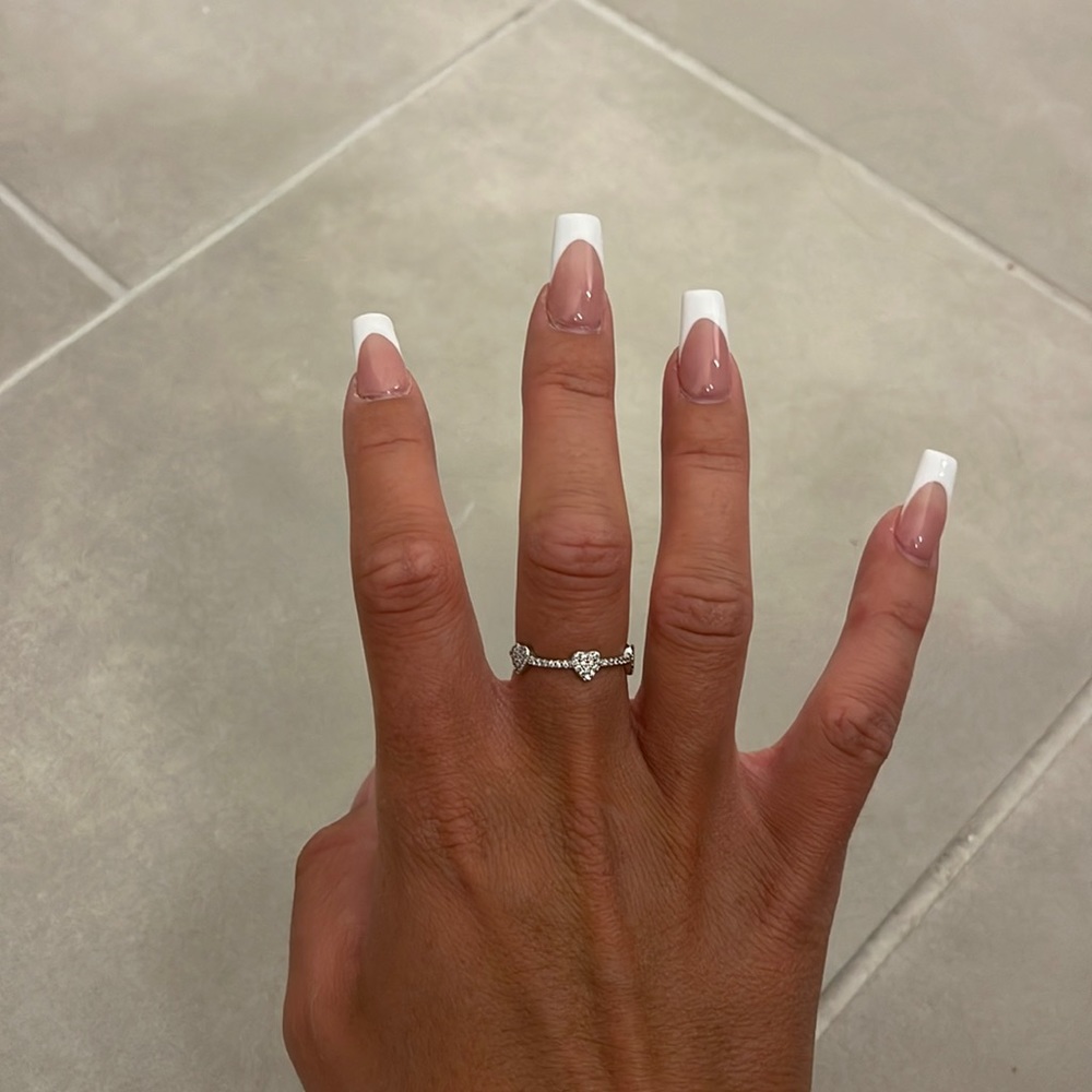 Silver Heart Ring - image 1